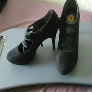 Womens Black Suede Stilettos NWT